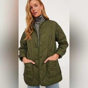 Tuckernuck Olive Green Lightweight Quilted Yates Jacket Size‎ M